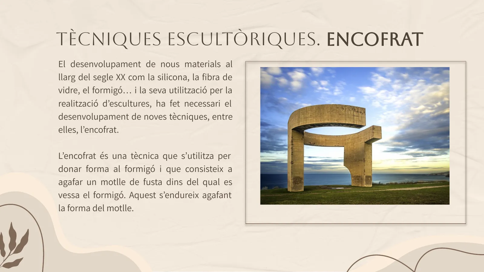 La tècnica de l'encofrat