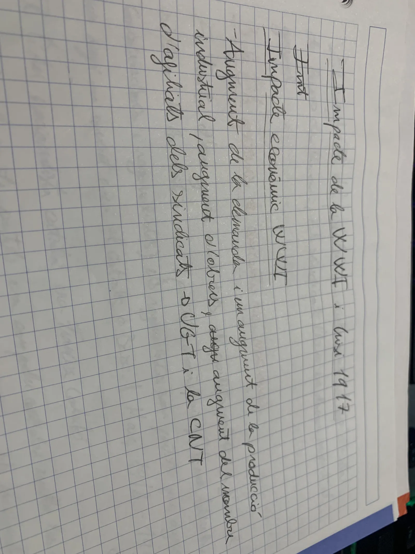 Impacte econòmic de la Primera Guerra Mundial i creixement de la UGT i la CNT