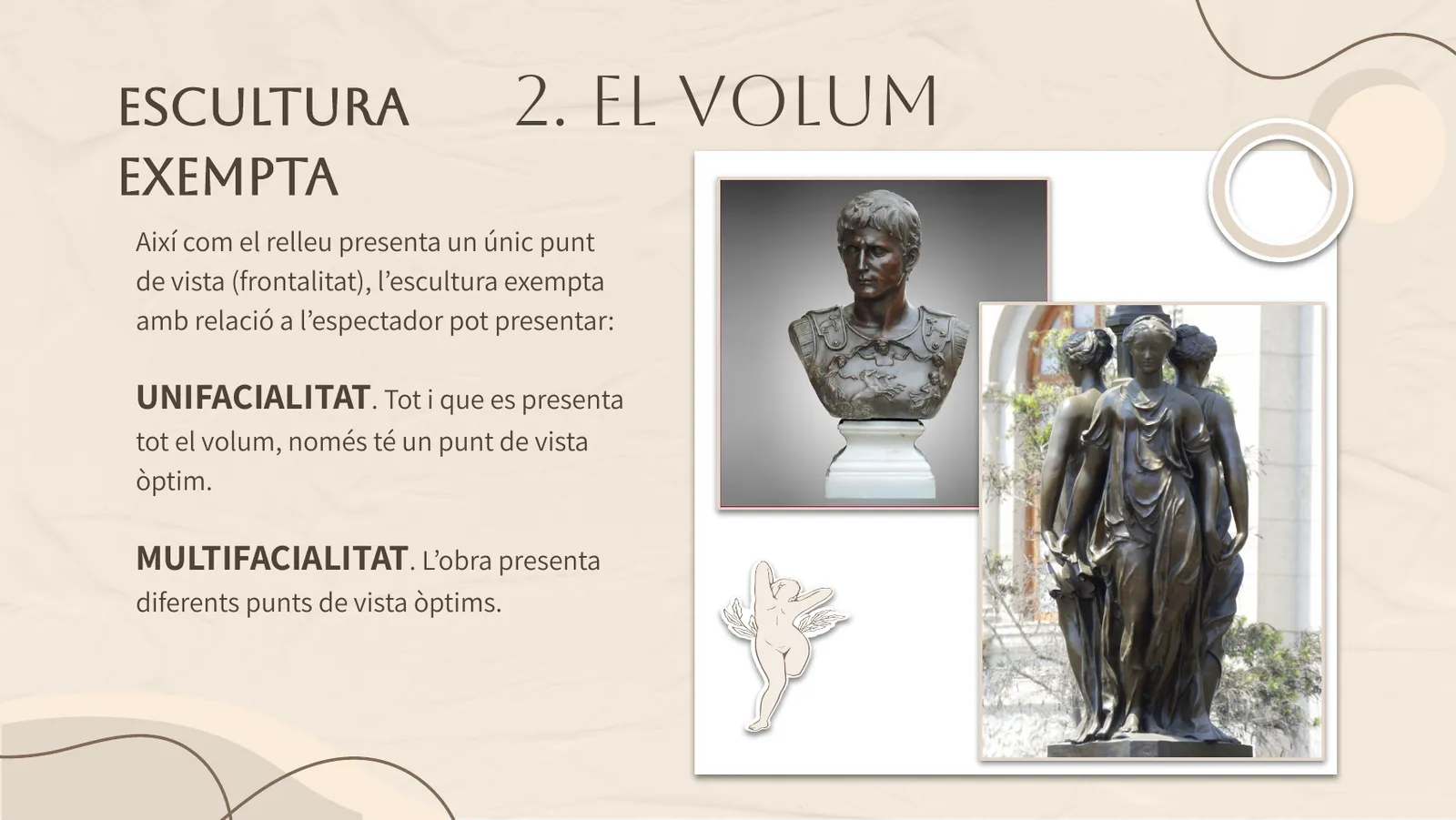 Unifacialitat i multifacialitat de l'escultura exempta