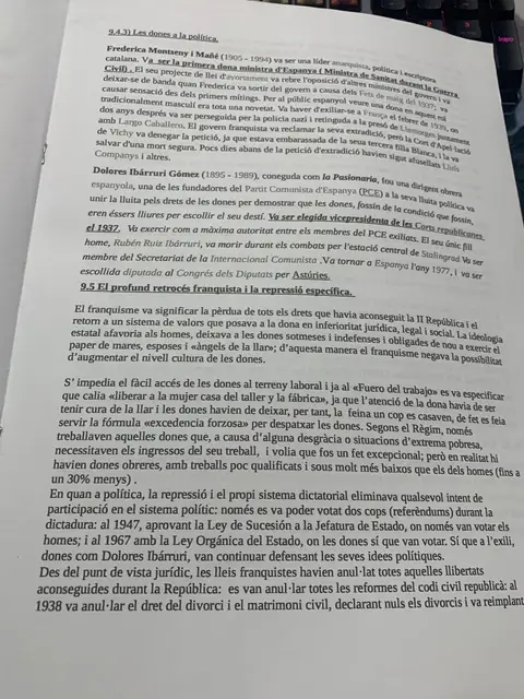 Federica Montseny i Dolores Ibárruri, i el retrocés dels drets de la dona amb el franquisme