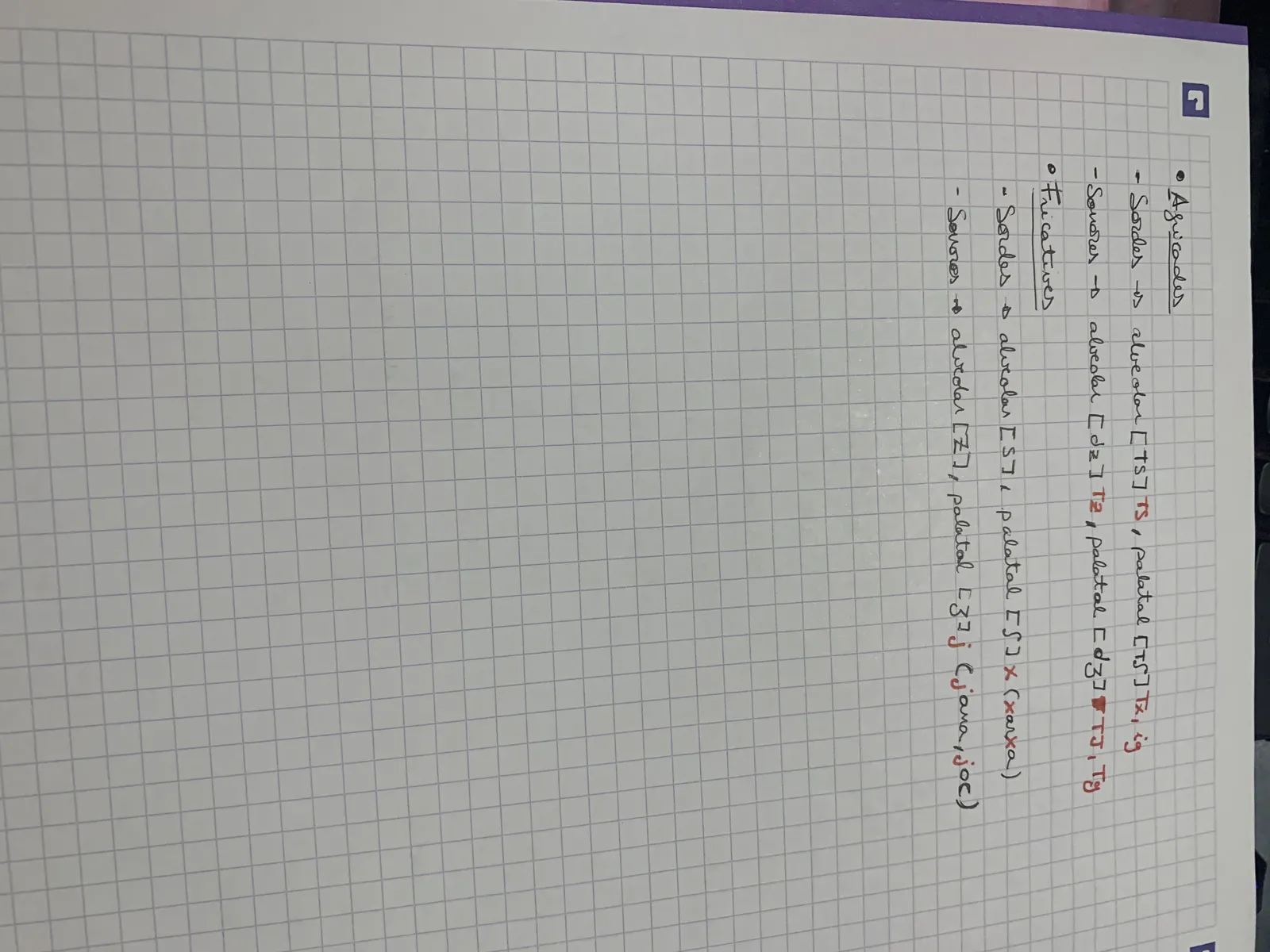 Apunts manuscrits sobre aposicions i tipus de subordinades