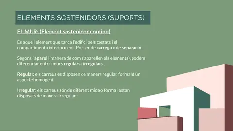 El mur com a element sostenidor continu