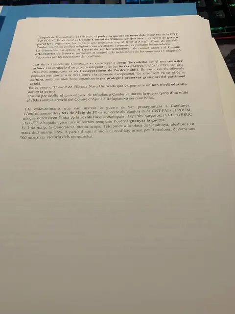 El Comitè Central de Milícies Antifeixistes, les col·lectivitzacions i els Fets de Maig de 1937