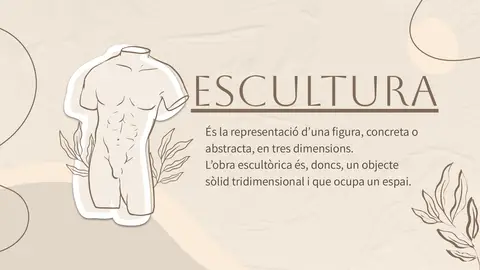 Definició d'escultura com a obra tridimensional