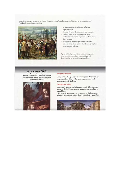 Tècniques de profunditat i la perspectiva lineal i aèria