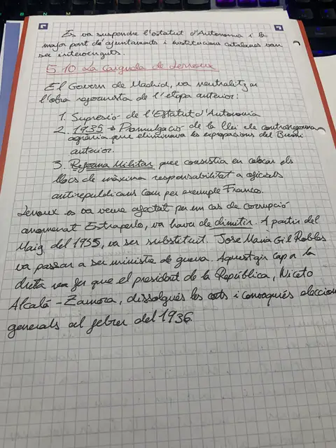 La suspensió de l'Estatut, l'escàndol de l'Estraperlo i les eleccions del febrer de 1936