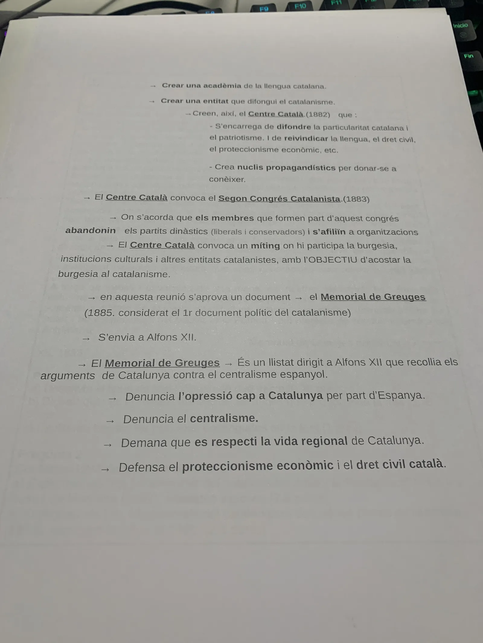 El Centre Català, el Segon Congrés Catalanista i el Memorial de Greuges de 1885