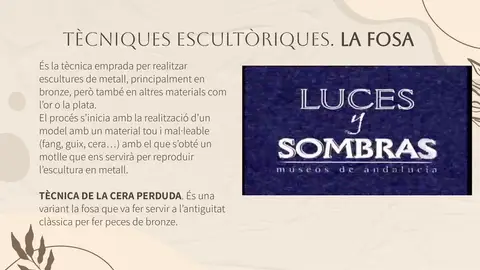 La tècnica de la fosa i la cera perduda