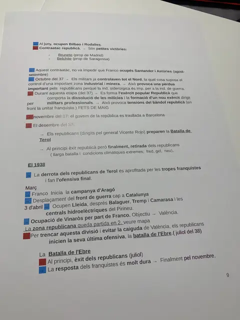 Les campanyes del Nord, la batalla de Terol i la batalla de l'Ebre de 1938