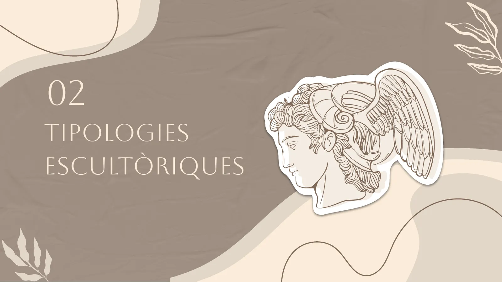 Portada del bloc de tipologies escultòriques