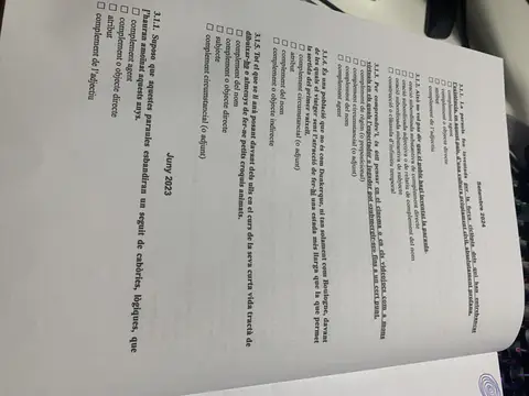 Dossier de subordinació: preguntes de setembre de 2024 i juny de 2023