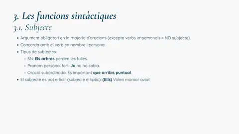 La funció de subjecte