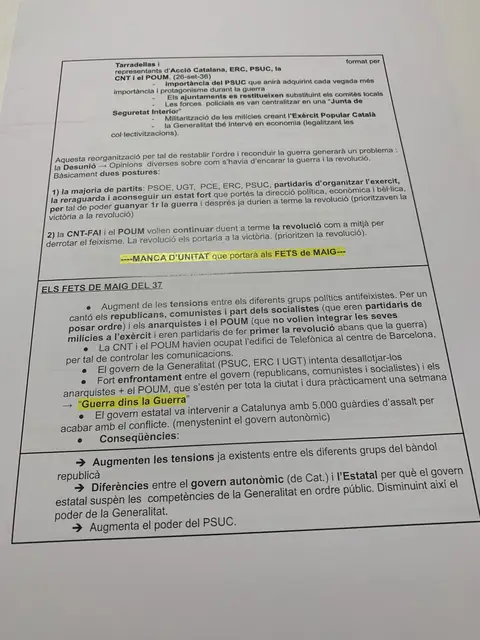 La manca d'unitat al bàndol republicà i els Fets de Maig del 37 a Barcelona
