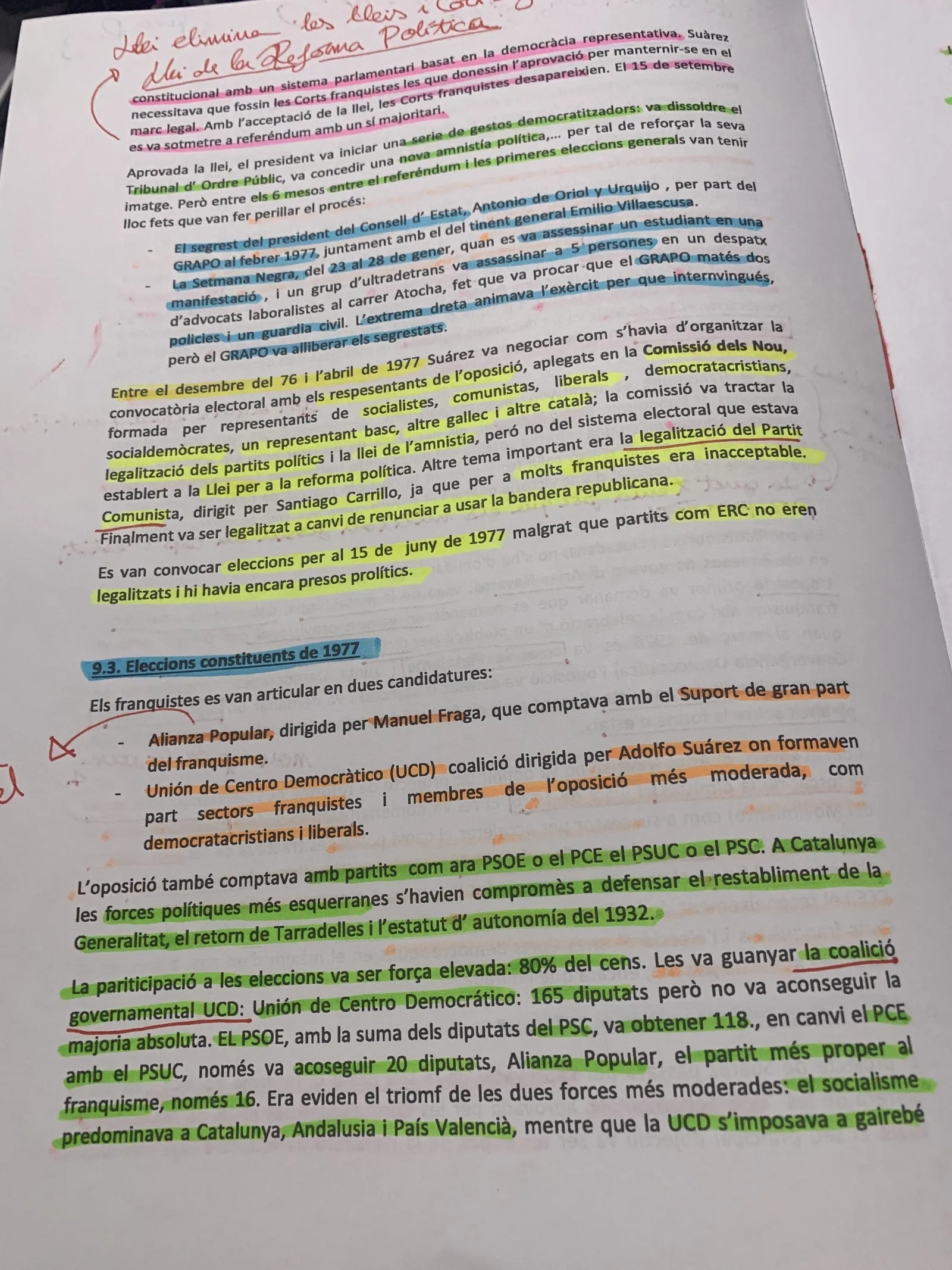 Legalització del PCE, les eleccions constituents de 1977 i els resultats d'UCD i PSOE