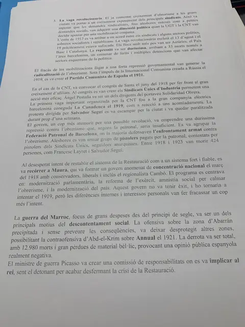 La vaga revolucionària de 1917, el pistolerisme i la guerra del Marroc amb el desastre d'Annual