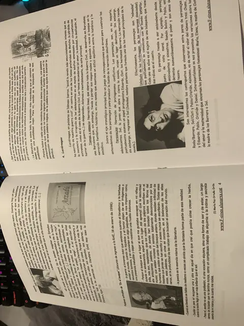 Más páginas del dossier de Luciérnagas con fotografías de la autora
