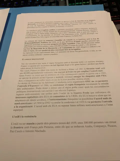 La Llei de Responsabilitats Polítiques, la repressió, l'exili i el context internacional de la Guerra Freda