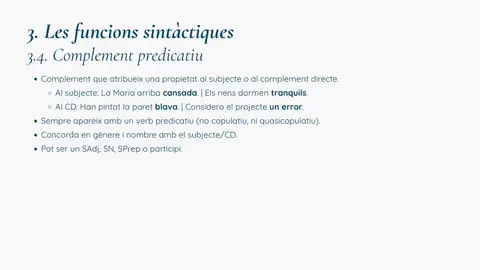 El complement predicatiu
