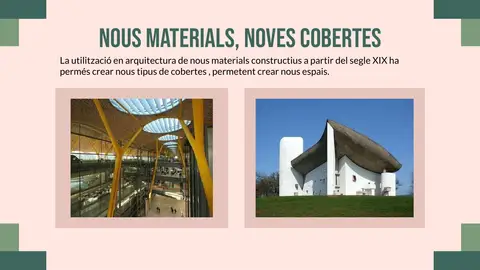 Noves cobertes fetes possibles pels nous materials