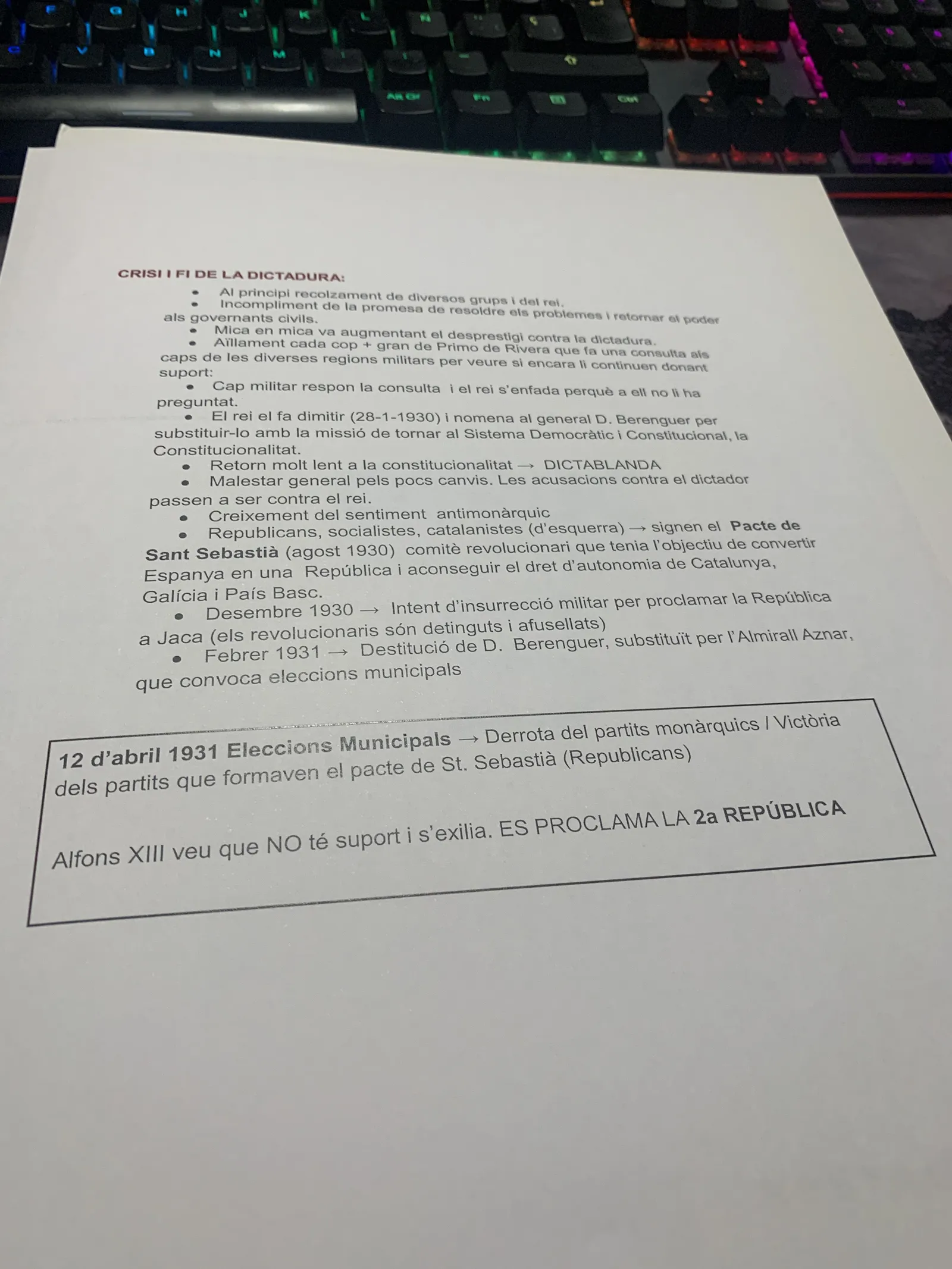 La Dictablanda, el Pacte de Sant Sebastià i les eleccions del 12 d'abril de 1931