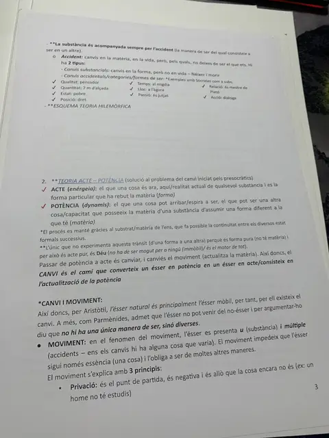 L'accident, la teoria acte-potència i l'explicació aristotèlica del canvi i el moviment