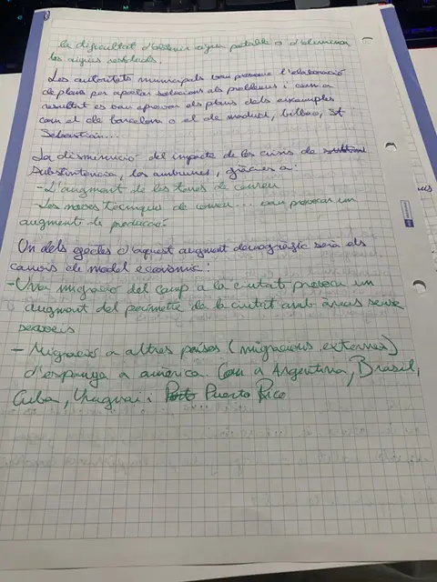 Millores higièniques, disminució de les crisis de subsistència i les migracions internes i externes