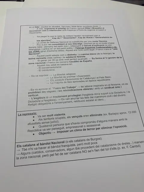 El Decret d'Unificació, el Fuero del Trabajo, la repressió i els catalans al bàndol nacional
