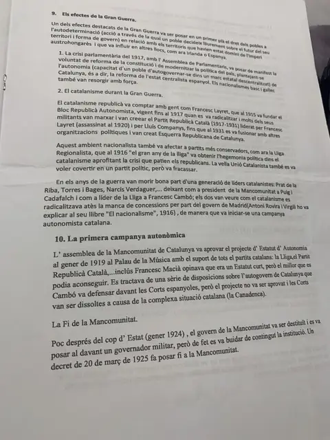 Els efectes de la Gran Guerra, el catalanisme durant el conflicte i el final de la Mancomunitat el 1925