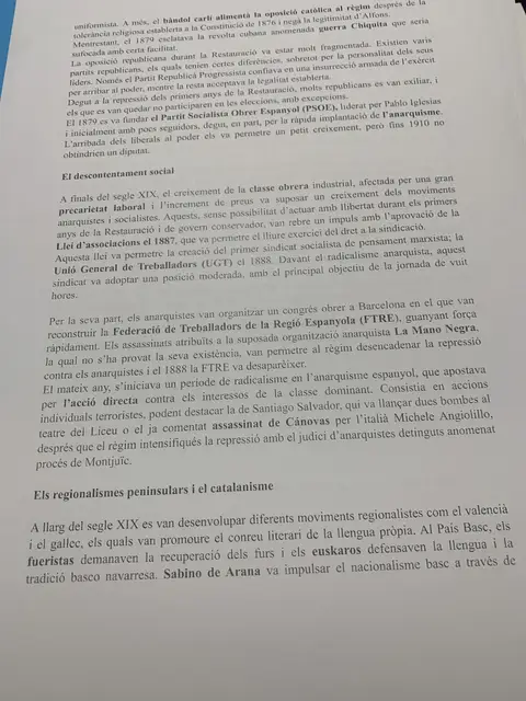 El descontentament social, la Llei d'associacions de 1887, la UGT, la FTRE i els regionalismes