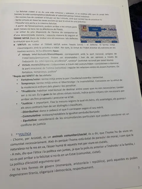 El terme mitjà, les virtuts dianoètiques i ètiques, i la política com a ciència de l'home com a animal social