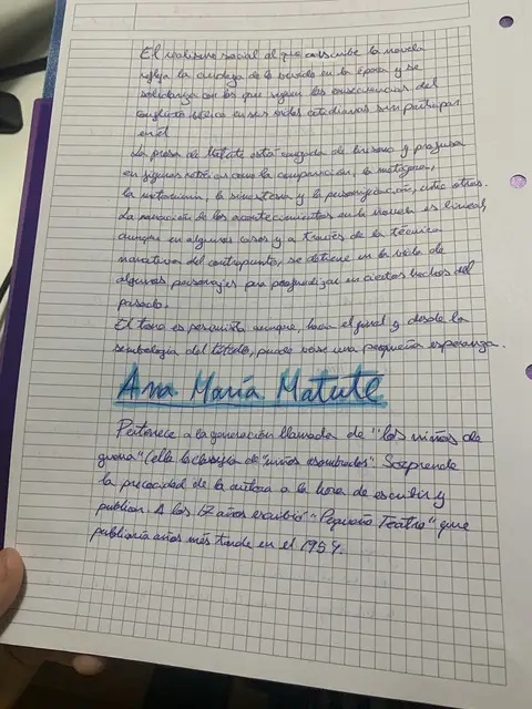 Temas de Luciérnagas y perfil de Ana María Matute, generación de «los niños asombrados»