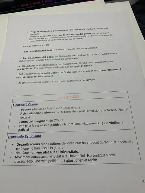 Les lleis del tardofranquisme, la designació de Joan Carles i l'oposició obrera i estudiantil