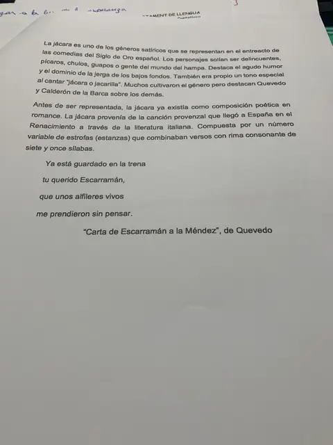 La jácara como género satírico y la «Carta de Escarramán a la Méndez» de Quevedo