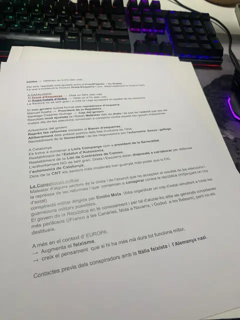 Les actuacions del govern del Front Popular i la conspiració militar d'Emilio Mola