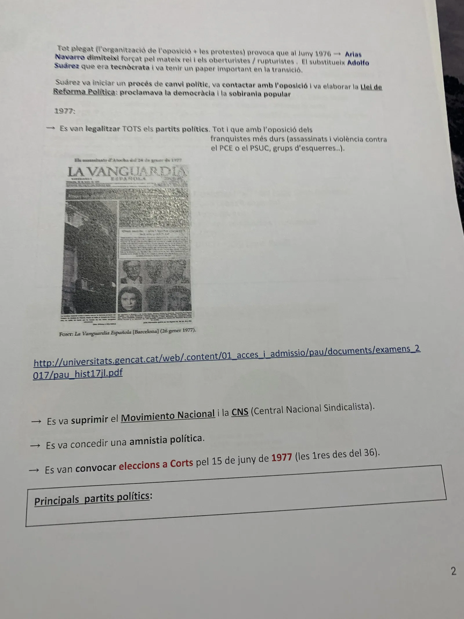 El nomenament de Suárez, la Llei de Reforma Política i les eleccions del 15 de juny de 1977
