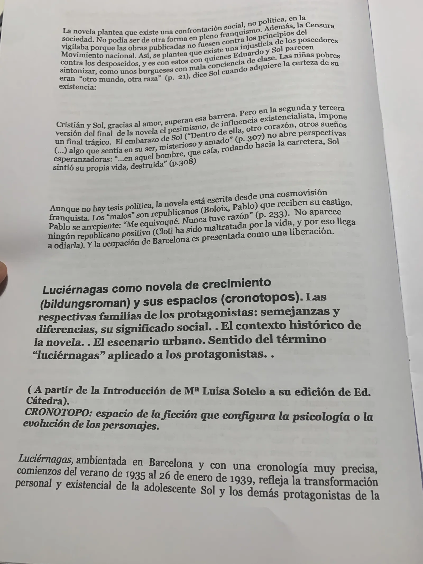 Luciérnagas como novela de crecimiento (bildungsroman) y sus cronotopos