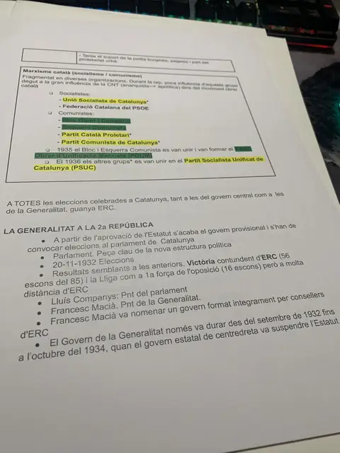 El marxisme català, la formació del PSUC i les eleccions al Parlament de 1932
