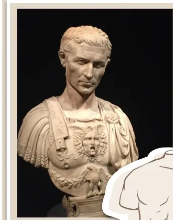 Bust marmori d'un emperador romà