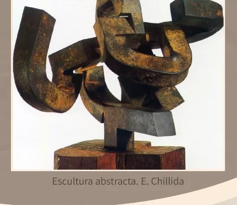 Escultura abstracta de metall