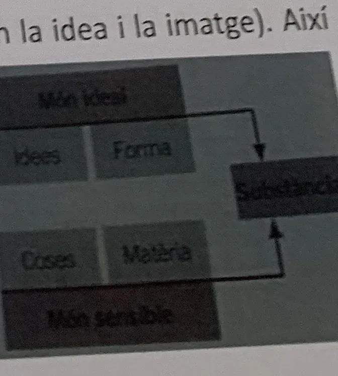 Esquema del món bidimensional aristotèlic