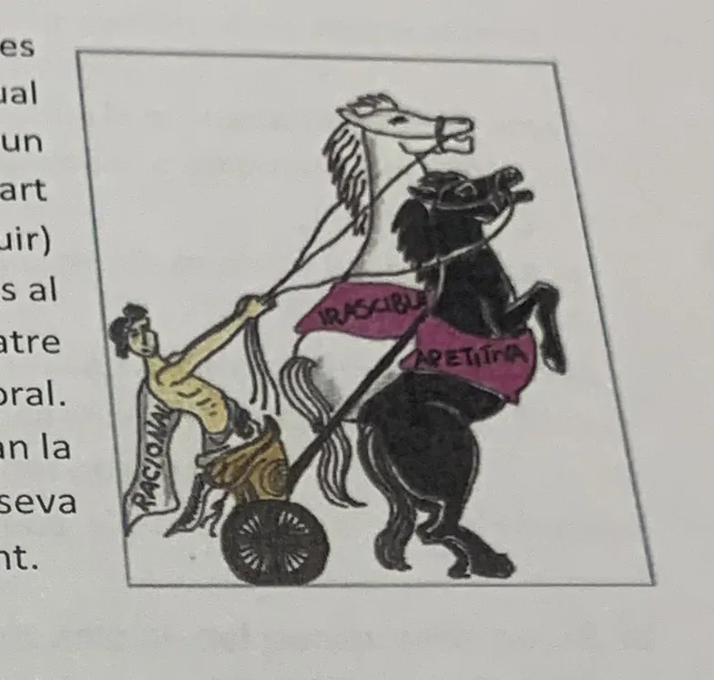 Il·lustració del mite del carro alat