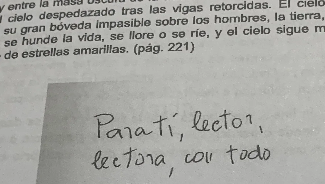 Dedicatoria manuscrita de Ana María Matute